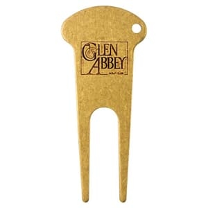 Metal Divot Tool With Mushroom Top - Die Struck Logo