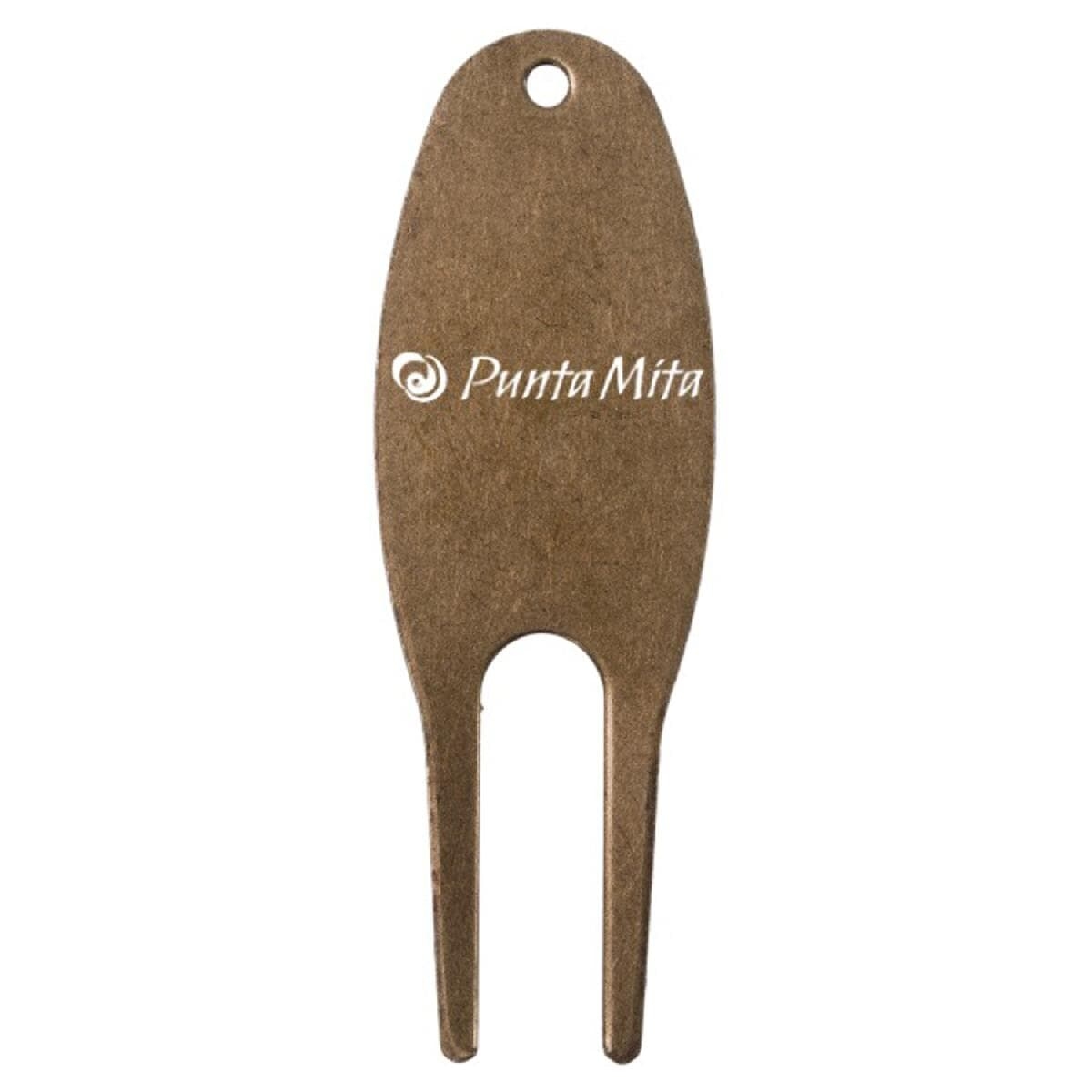Metal Divot Tool With Large Oval Shape - Printed Logo