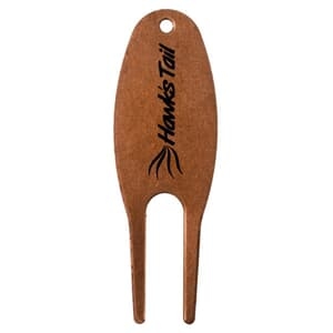 Metal Divot Tool With Large Oval Shape - Printed Logo