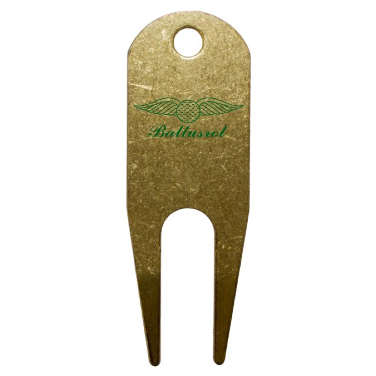 Mini Metal Divot Tool With Round Top - Printed Logo