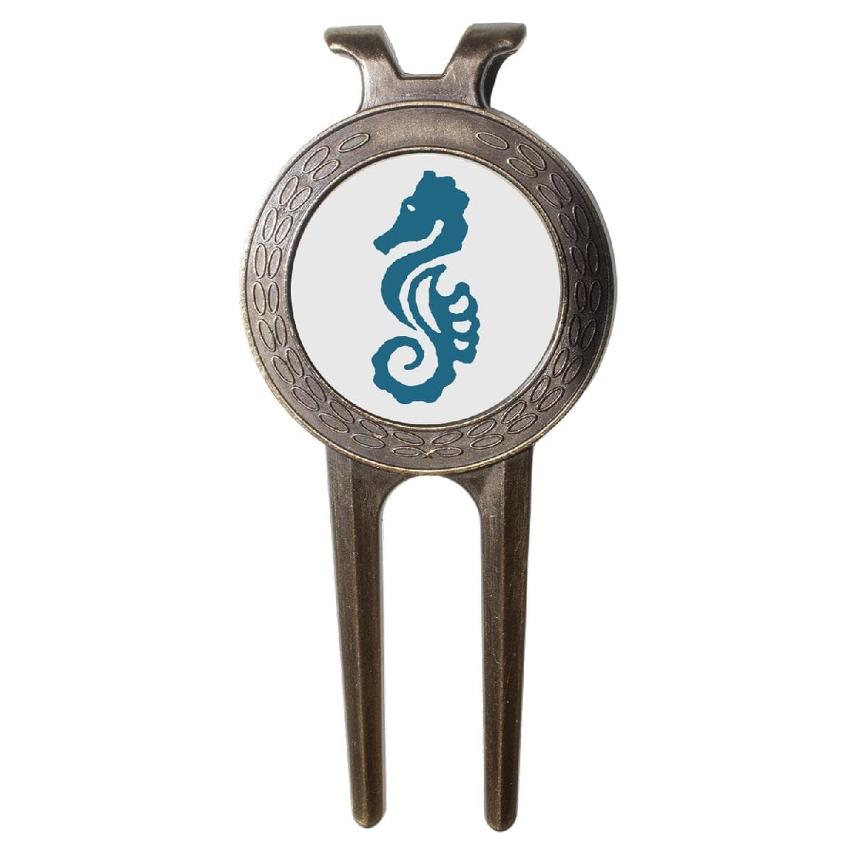 Sleek Divot Repair Tool with Club Rest Ball Marker - Printed Logo