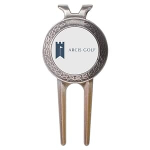 Refined Divot Repair Tool with Ball Marker - Printed Logo - Wiith Display
