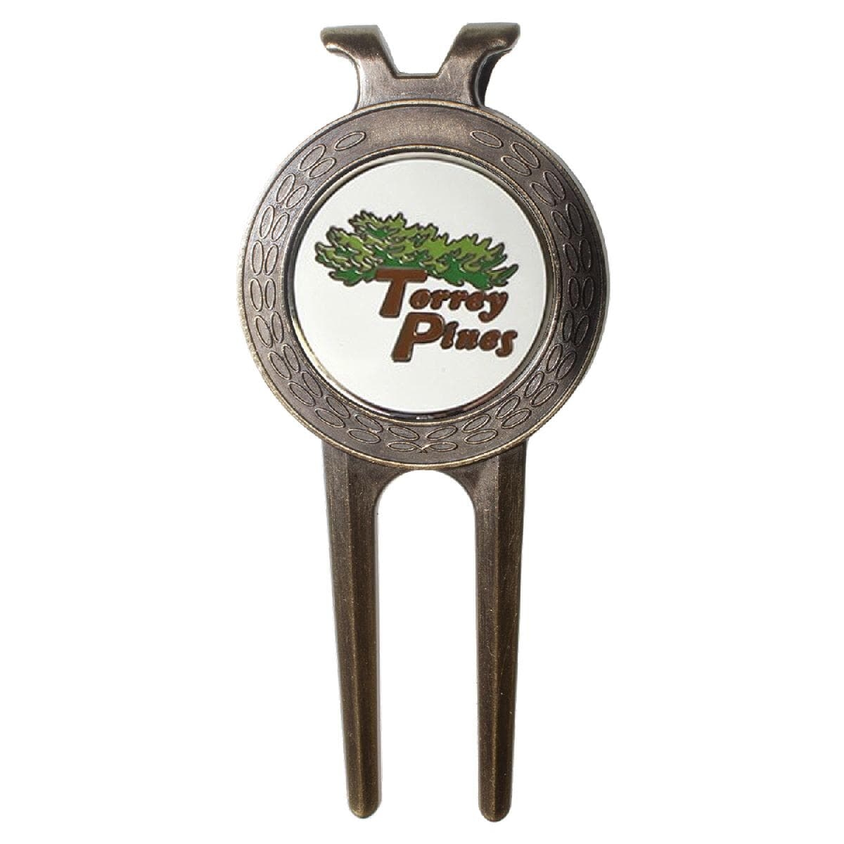 Refined Divot Repair Tool with Ball Marker. - Die Struck Logo