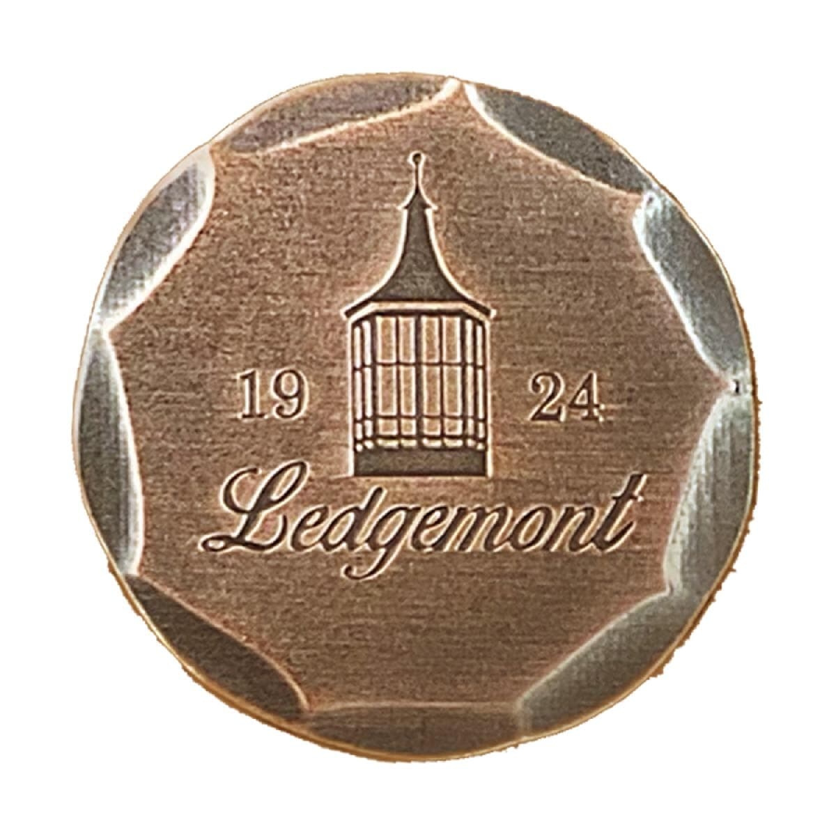 Hammered Ball Marker - 1.5" - Wide Bevel