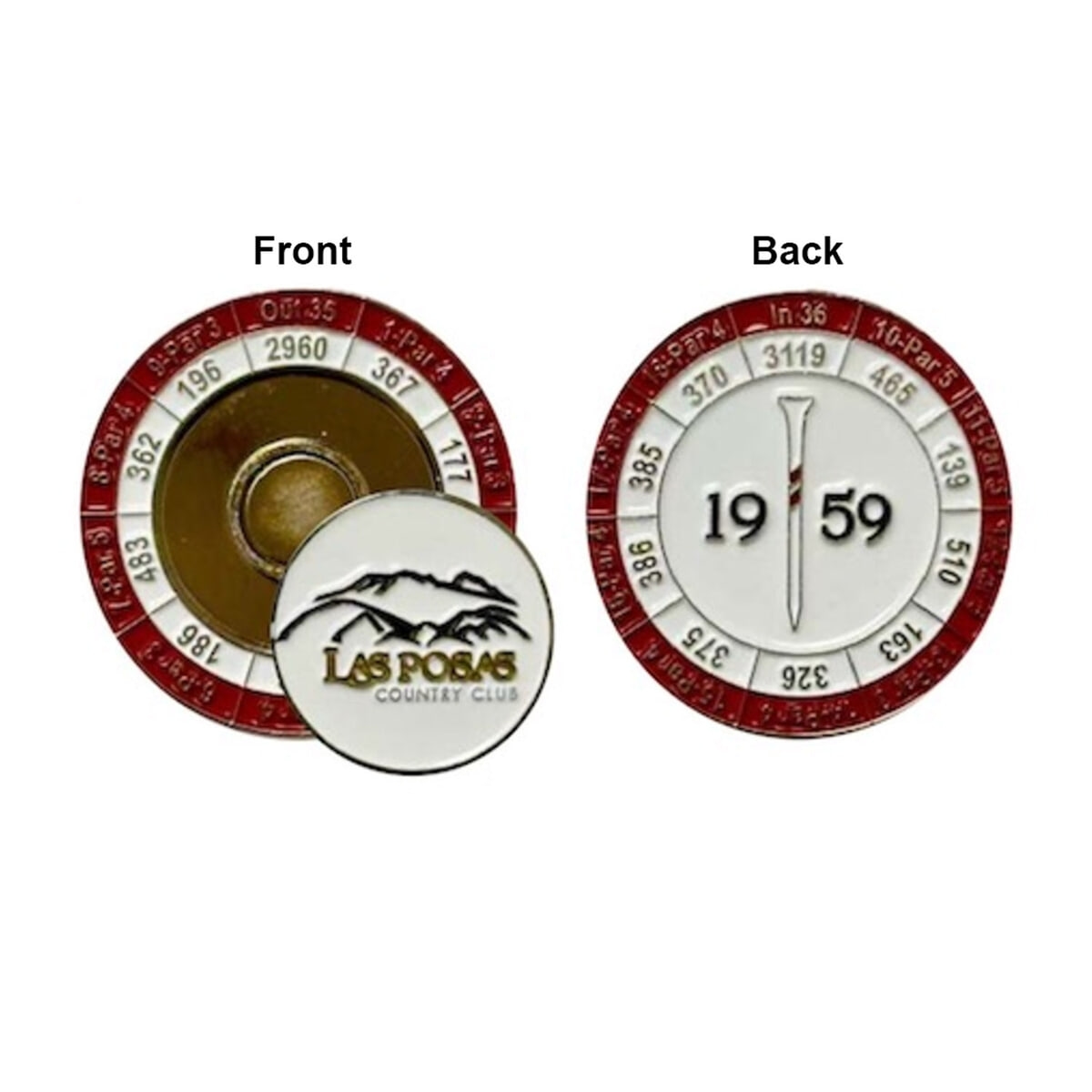 Yardage Coin - Die Struck Color Fill (1-1/2")