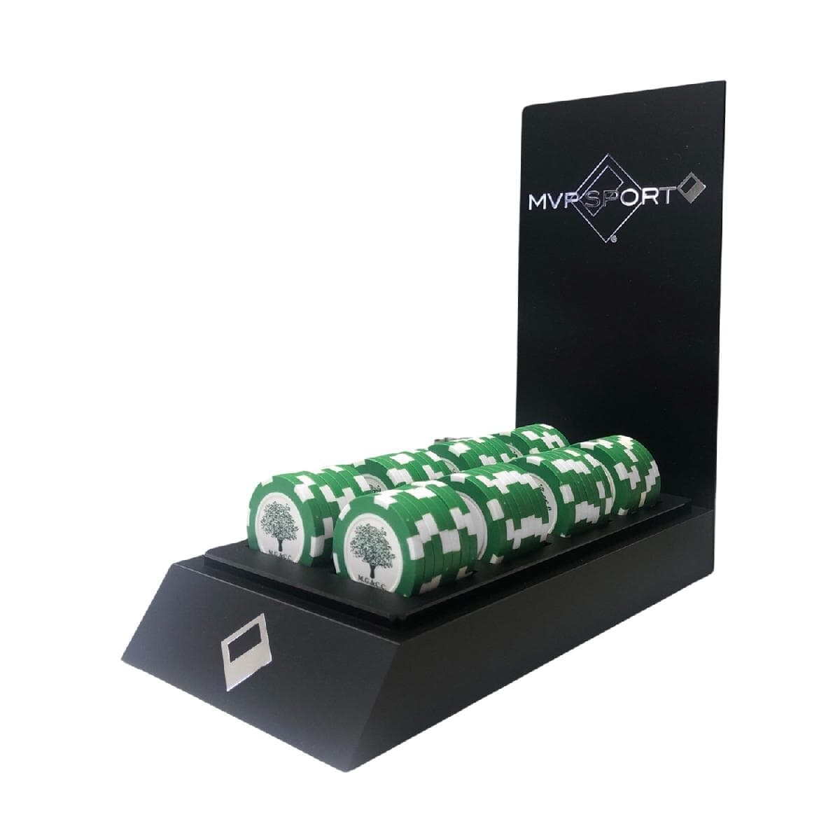 Poker Chip With Removable Ball Marker - Printed Logo - With Display