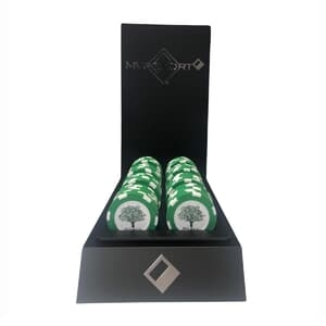 Poker Chip With Removable Ball Marker - Printed Logo - With Display