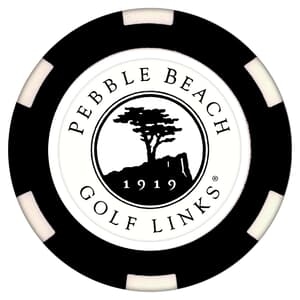 Poker Chip With Removable Ball Marker - Printed Logo - With Display