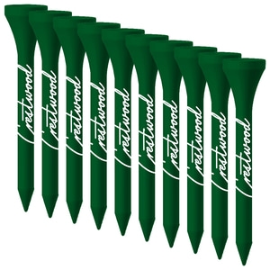 Packaged Plastic Golf Tees - 10ct - 2.75" 1 Color Logo Imprint Shank Only - Various Colors