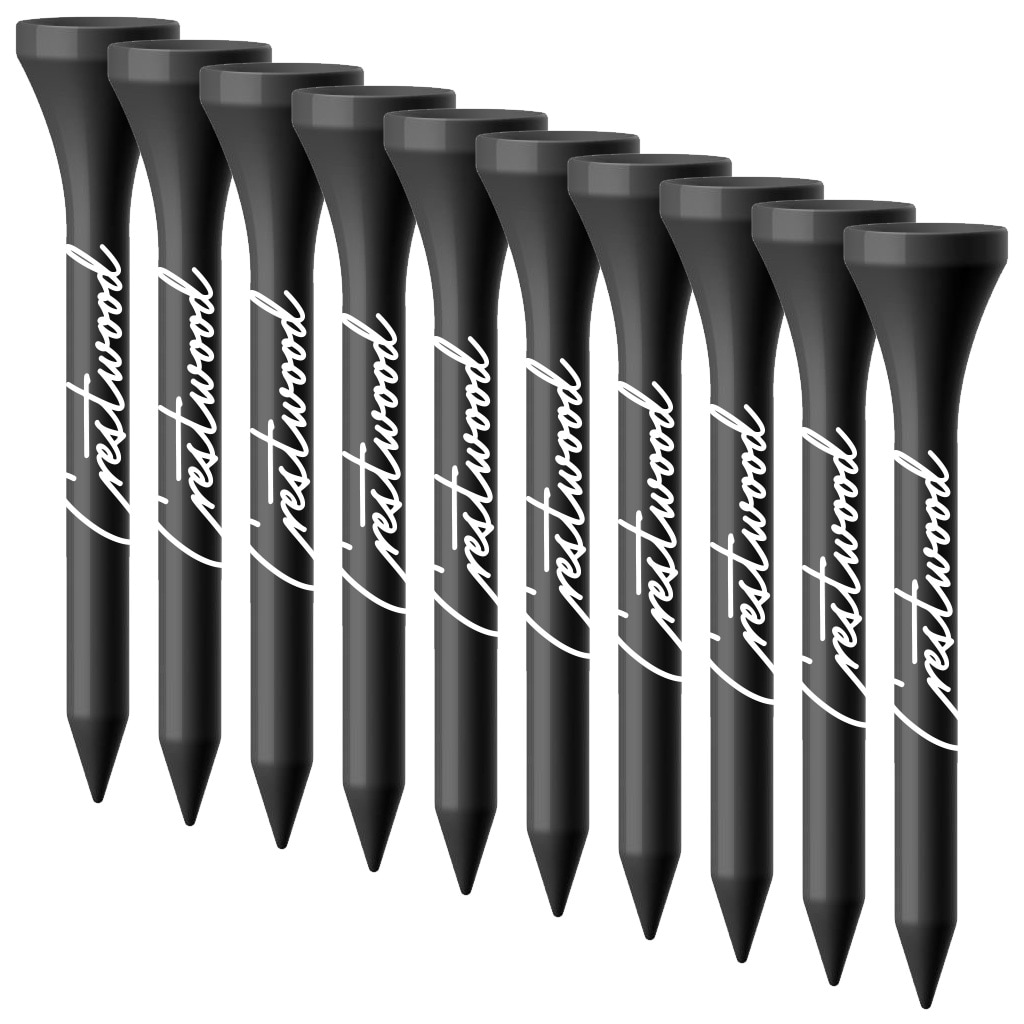 Packaged Plastic Golf Tees - 10ct - 2.75" 2 Color Logo Imprint Shank Only. Various Colors
