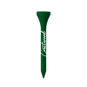 Plastic traditional cup golf tees- 2.75" 1 Color Logo Imprint Shank Only. Various Colors