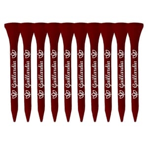 Packaged Wood Golf Tees - 10ct - 2.75" 1 Color Logo Imprint Shank Only