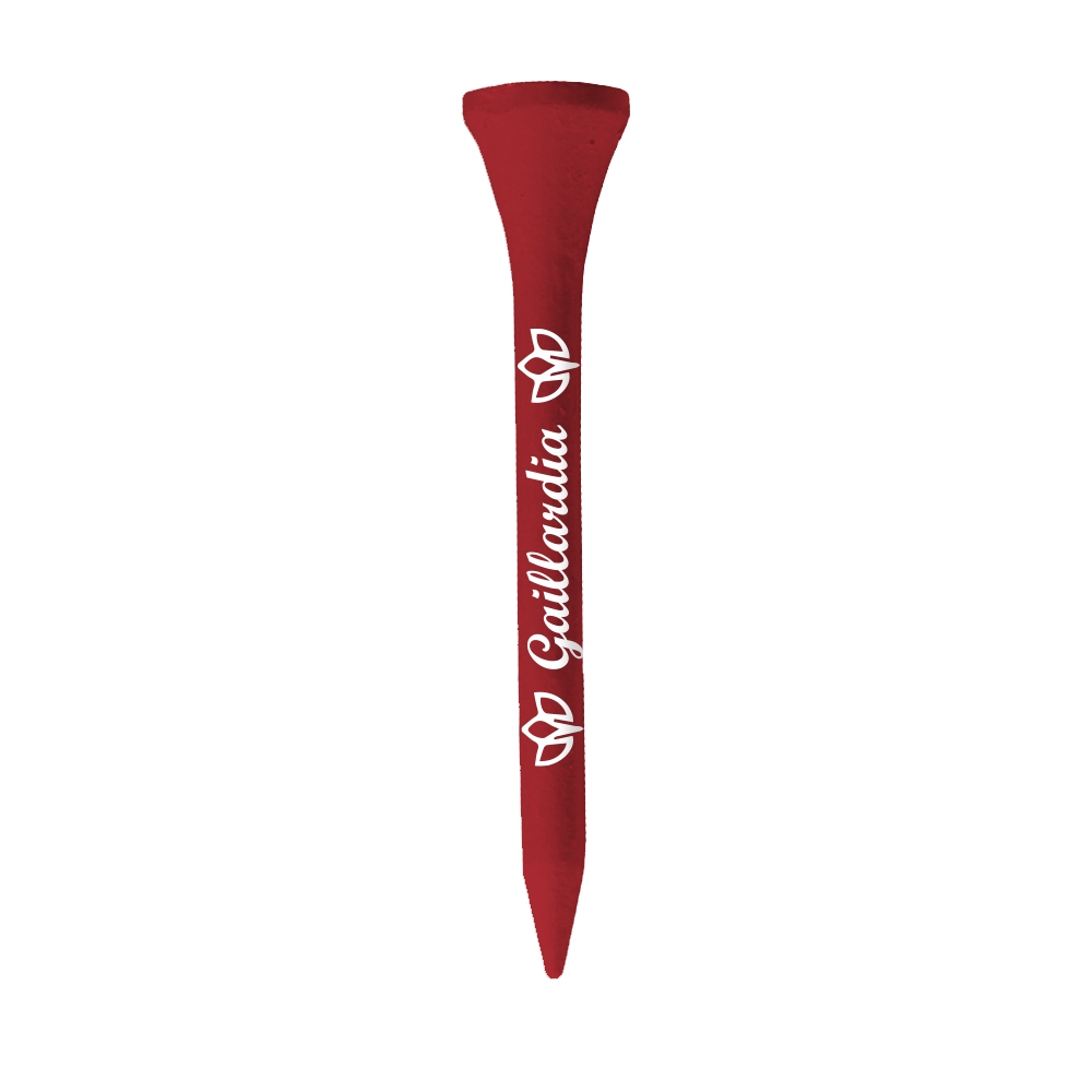 Golf Tees - 2.75", wood, 1 Color Logo Imprint Shank Only