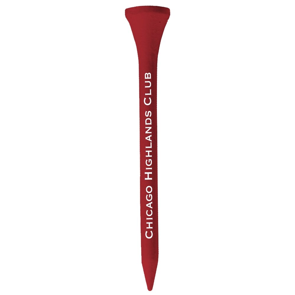 Golf Tees - 3.25", Wood, 1 Color Logo Imprint Shank Only