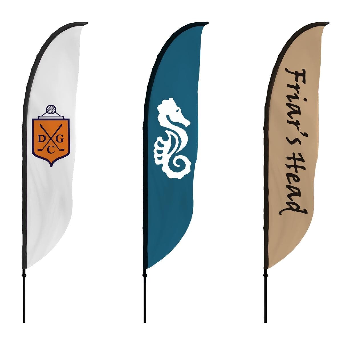9' Double-Sided Feather Convex Flag