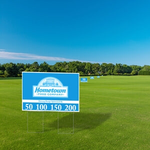 24" x 36" XL Corrugated Plastic Tee Sign Kit (Single-Sided)