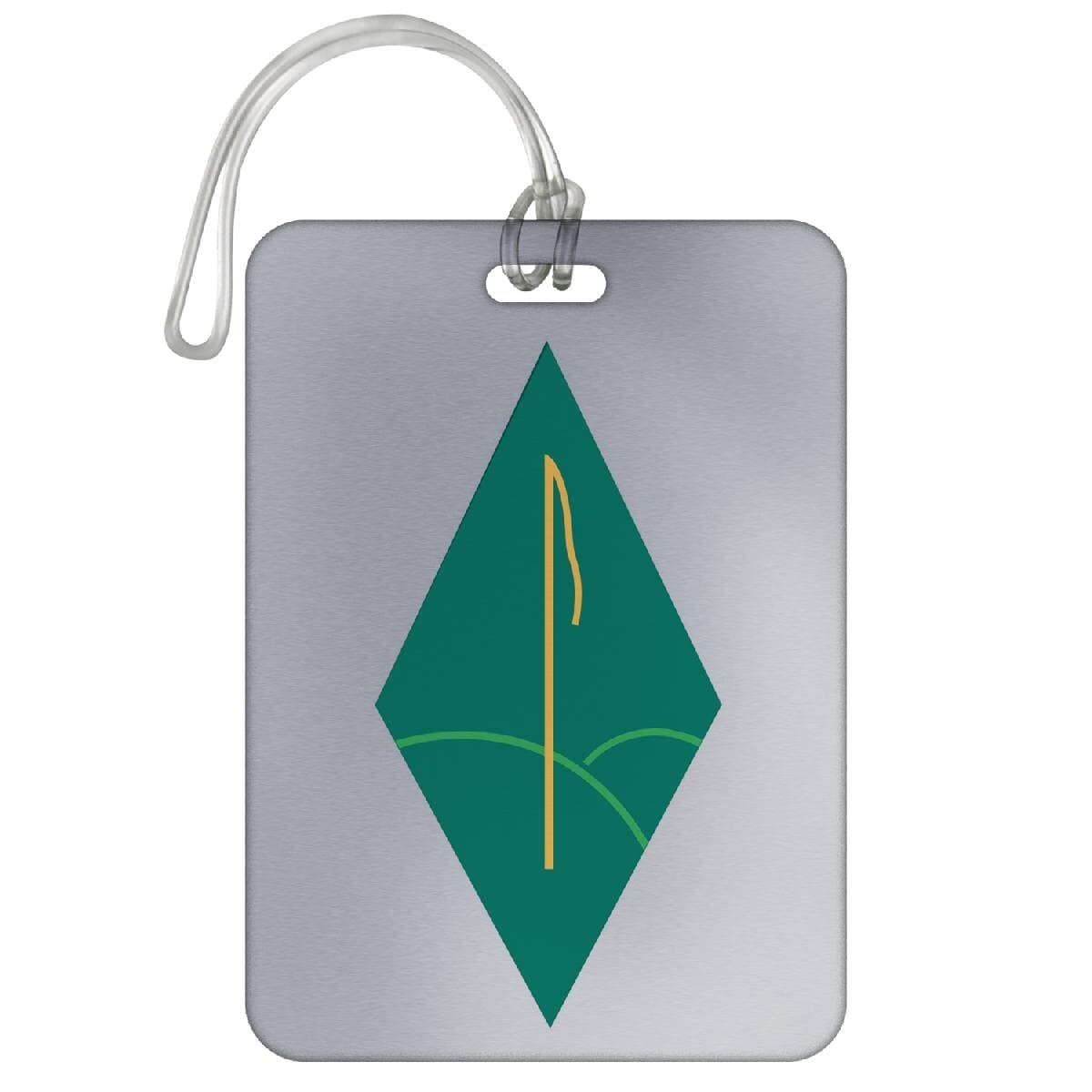 Aluminum Golf Bag Tag - 3.5" X 2.5"  - 1 Side Printing