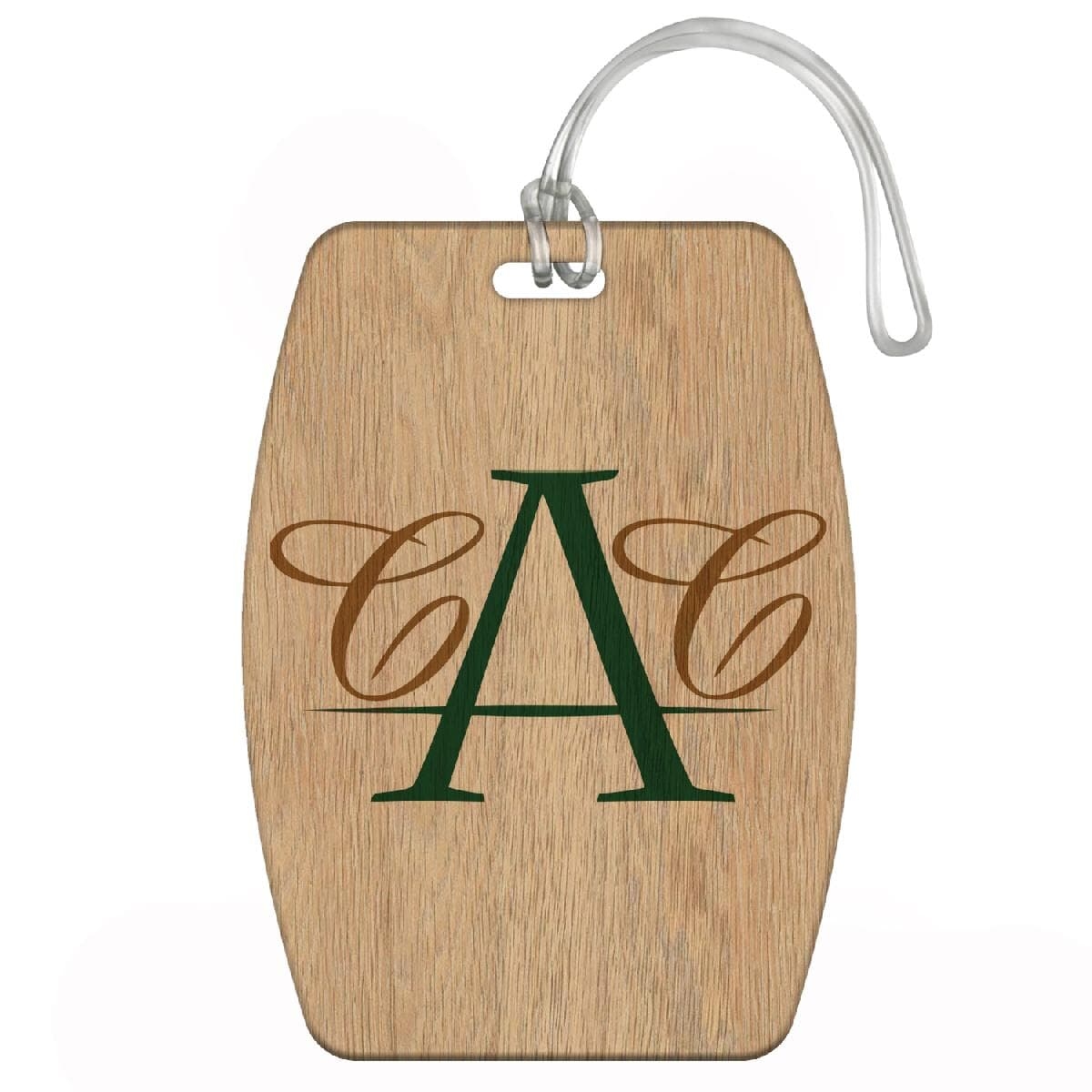Wooden Bag Tag - 3.75" X 2.625" - 1 Side Printing