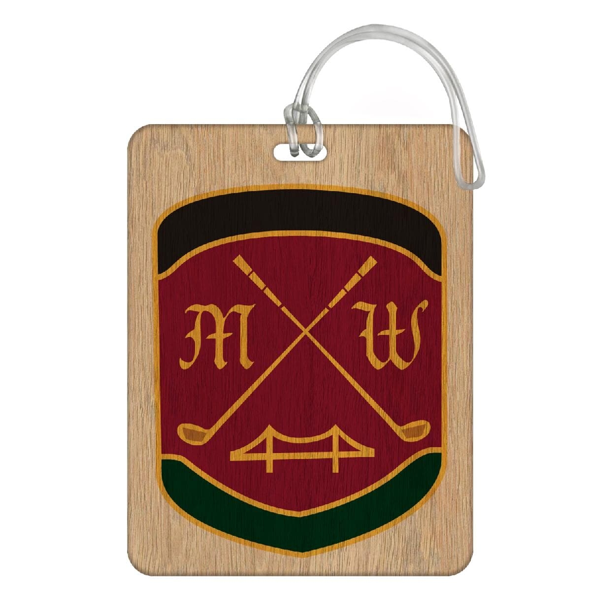 Wooden Bag Tag - 4.25" X 3.25" - 1 Side Printing