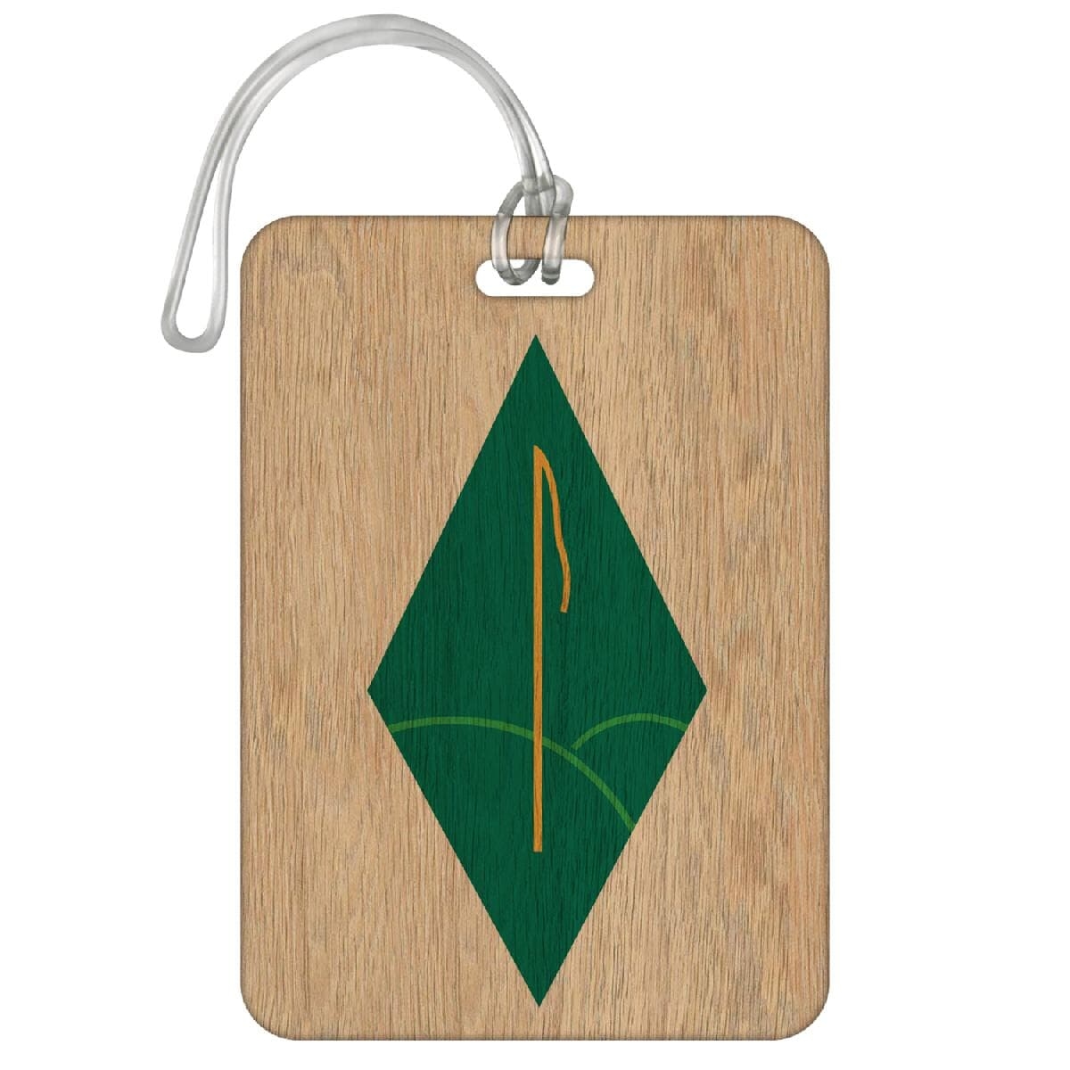 Wooden Bag Tag - 3.5" X 2.5" - 1 Side Printing