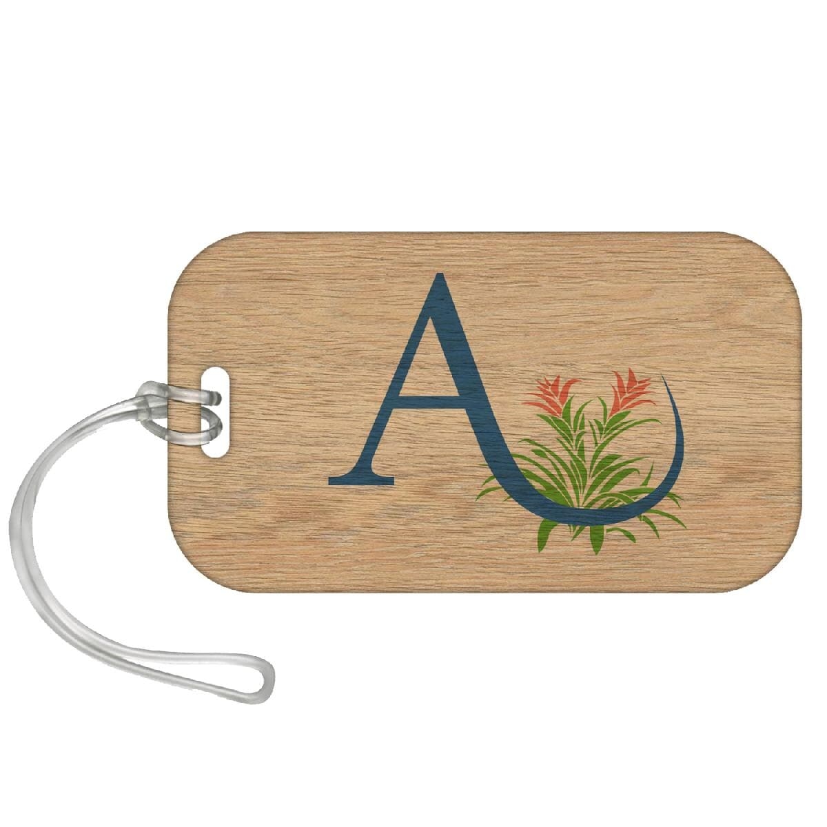 Wooden Bag Tag - 3.5" X 2" - 1 Side Printing