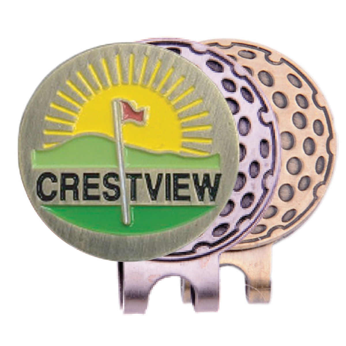 Golf Hat Clip w/ Custom Die Struck Ball Marker