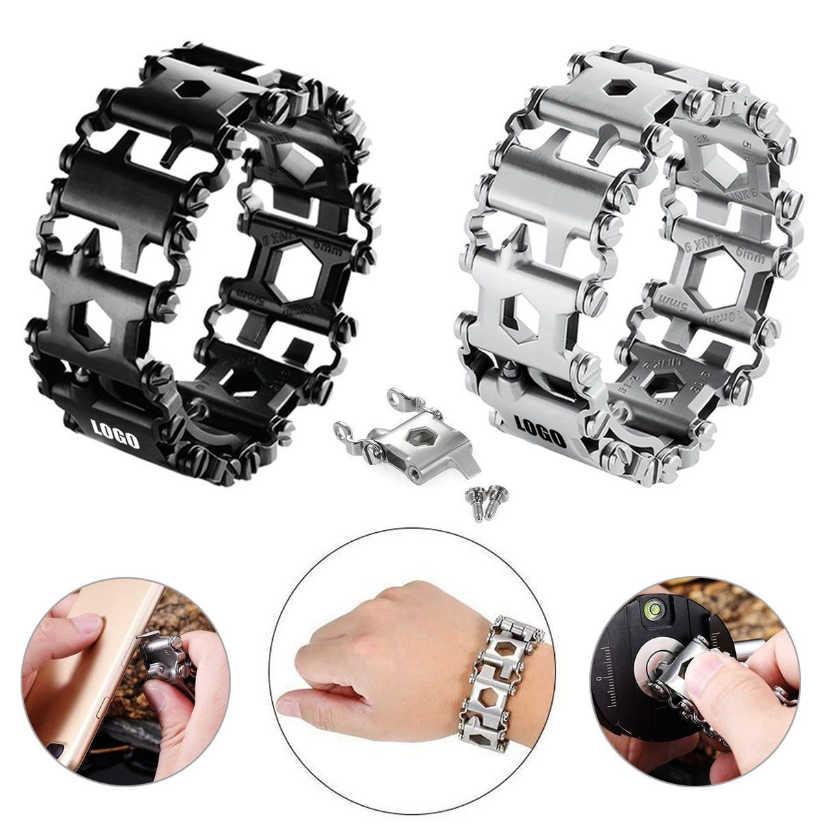 29 In 1 Stainless Steel Multi-functional Tool Bracelet for Family ...