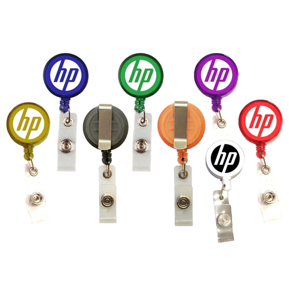 Round 24" retractable badge holder