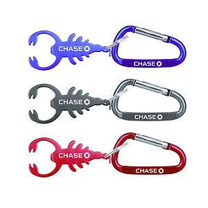 Scorpion Shape Bottle Opener w/ Key Chain & Carabiner