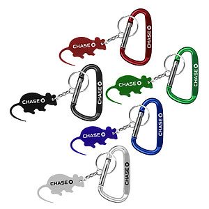 Mouse Shape Bottle Opener Key Chain & Carabiner