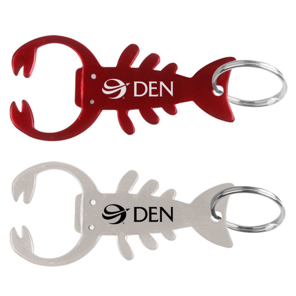 Lobster Shape Bottle Opener w/ Key Chain