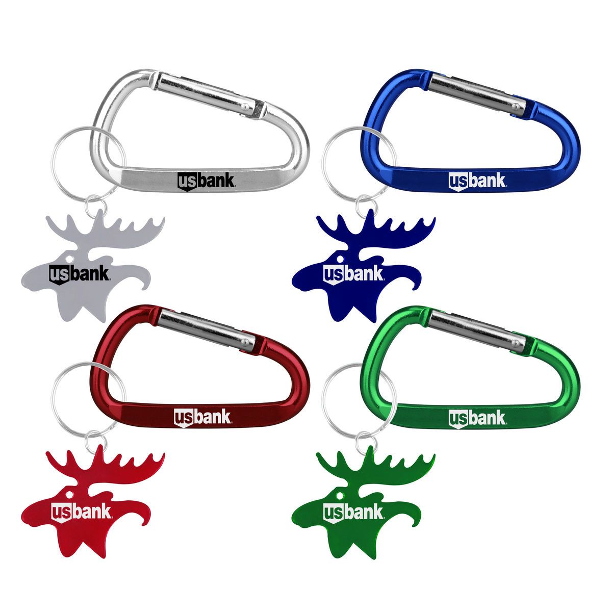Moose shape bottle opener key chain & Carabiner