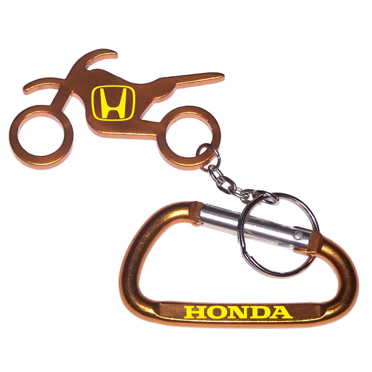 Motorbike Shape Bottle Opener Key Chain & Carabineer