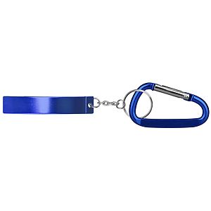 Jumbo size plain Bottle Opener Key Chain & Carabineer