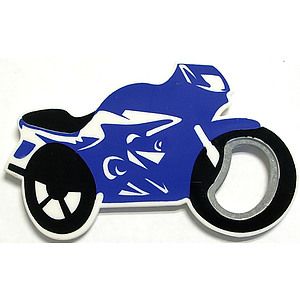 Jumbo size motorcycle shape magnetic bottle opener