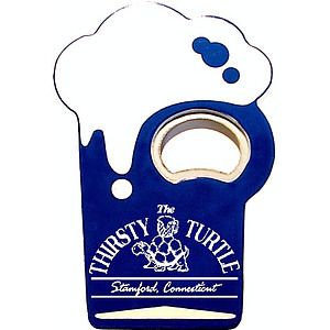 Jumbo size beer cup shape magnetic bottle opener