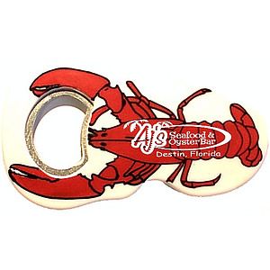 Jumbo size lobster shape magnetic bottle opener