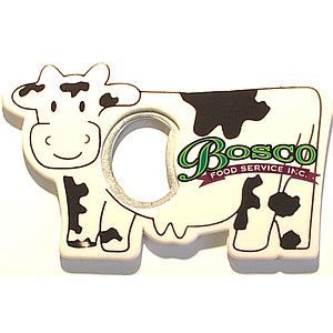 Jumbo size cow shape magnetic bottle opener