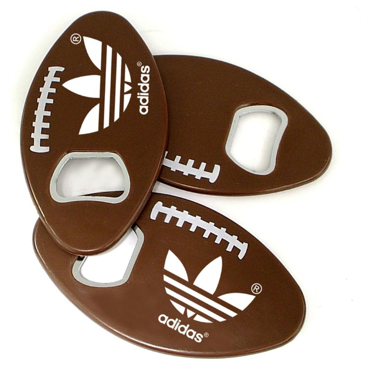 Jumbo size football shape magnetic bottle opener