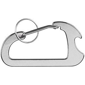 Carabiner with Bottle Opener and Key Ring