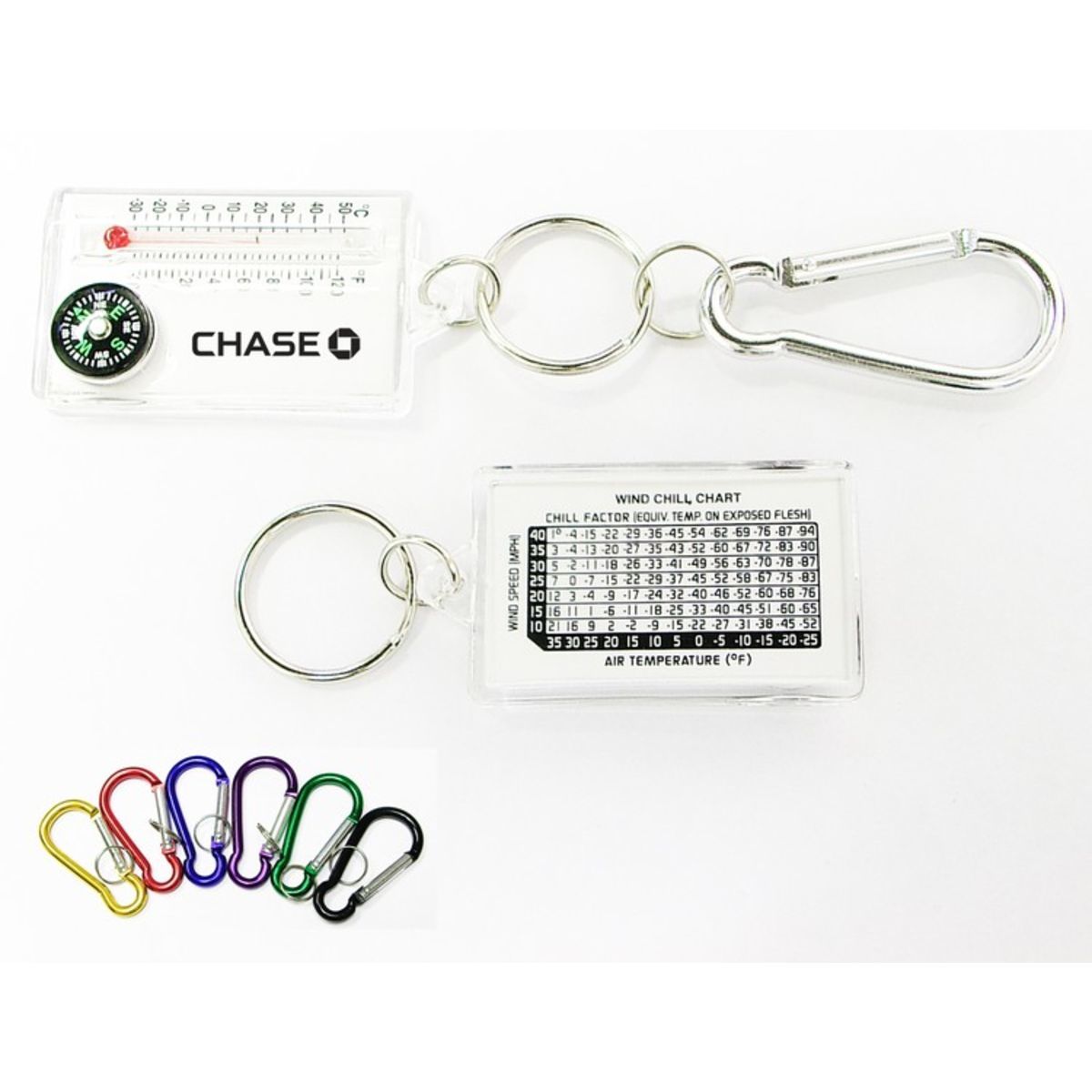 Compass thermometer and key holder