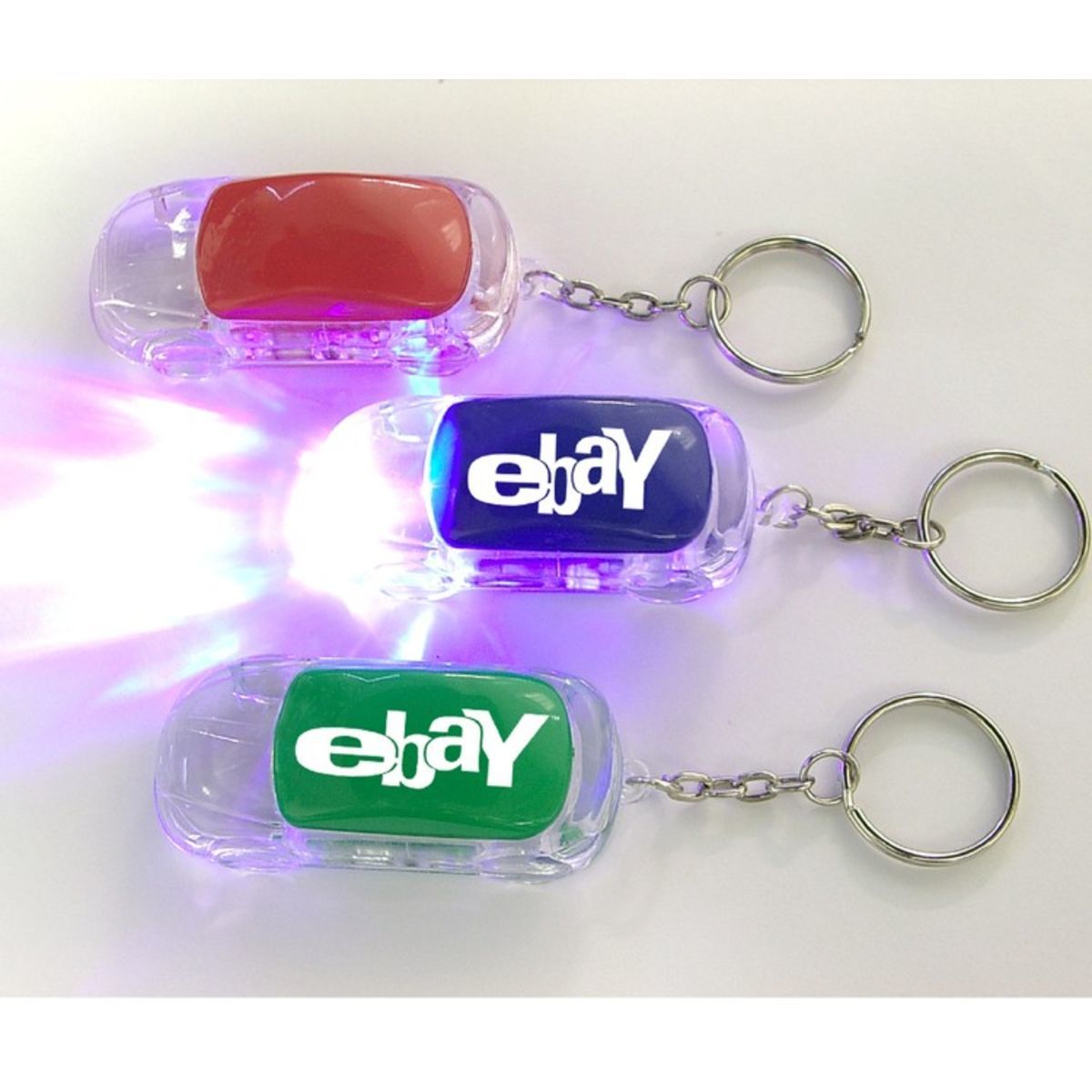 Car shape LED flashlight Key chain