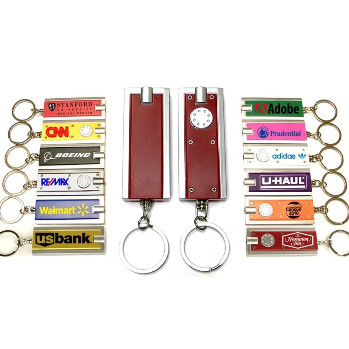 Rectangular Flashlight Key Chain