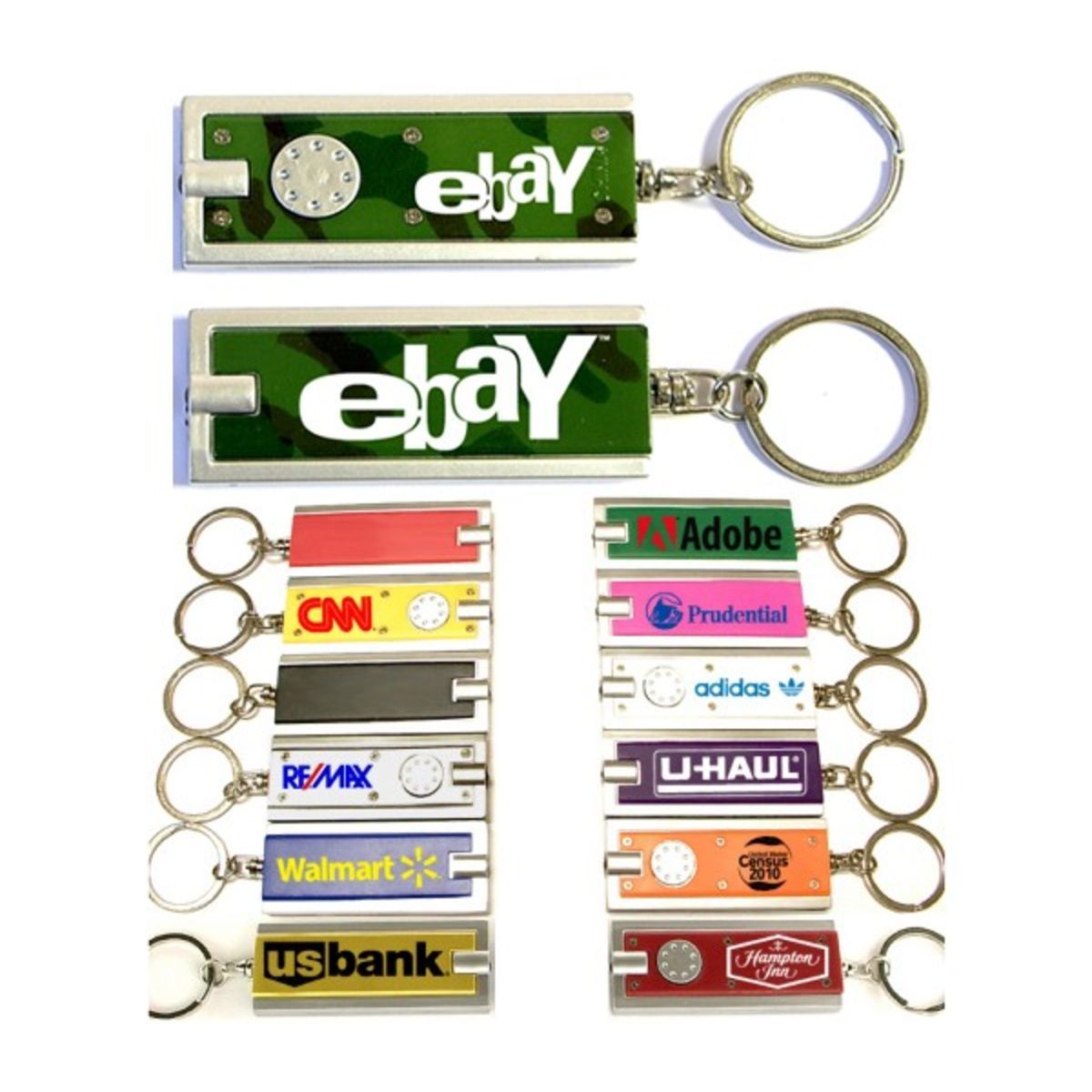 Rectangular Flashlight Key Chain