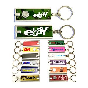 Rectangular Flashlight Key Chain