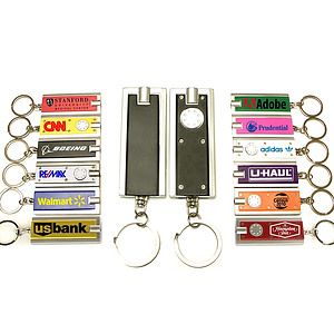 Rectangular Flashlight Key Chain