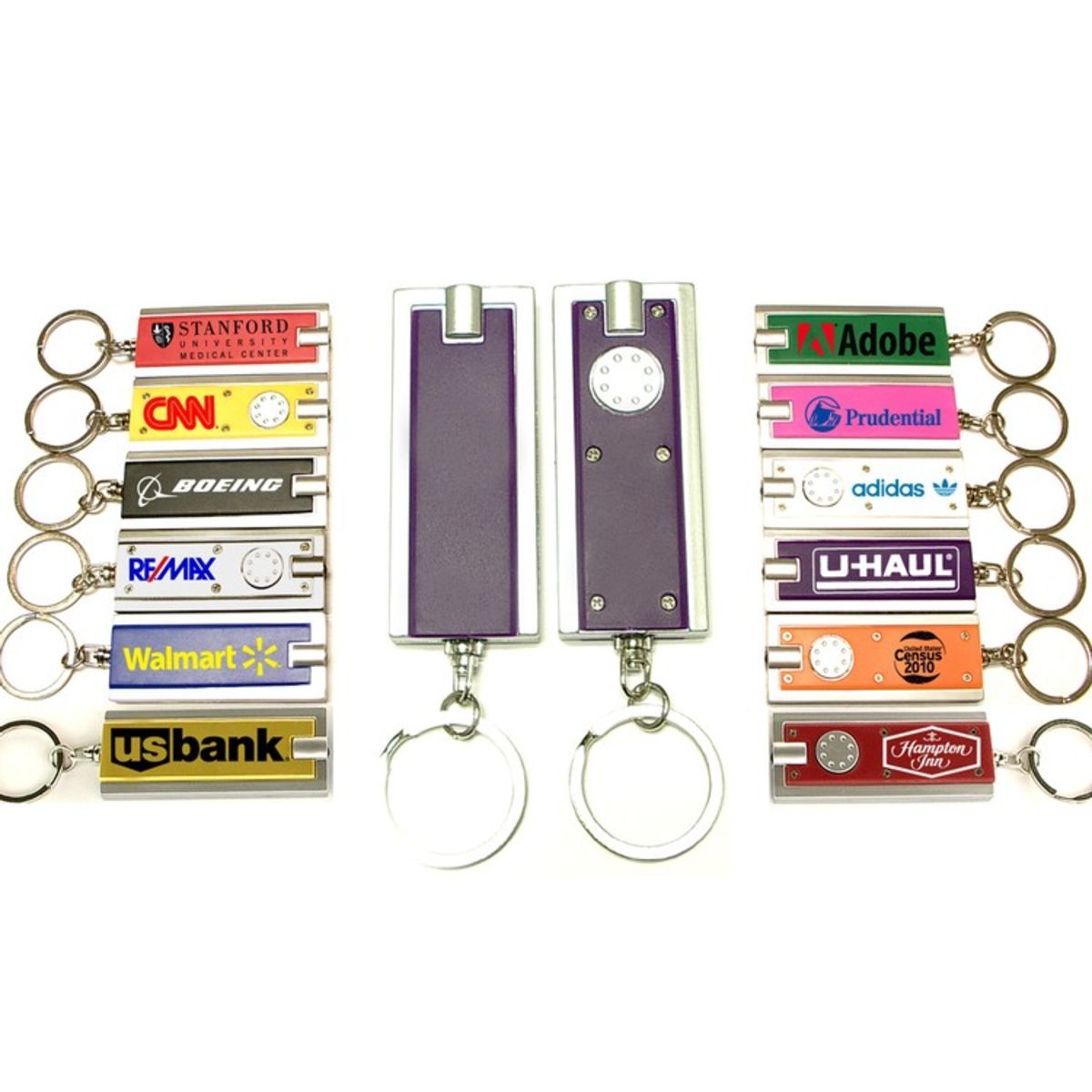 Rectangular Flashlight Key Chain
