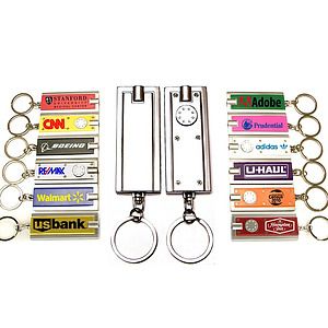 Rectangular Flashlight Key Chain