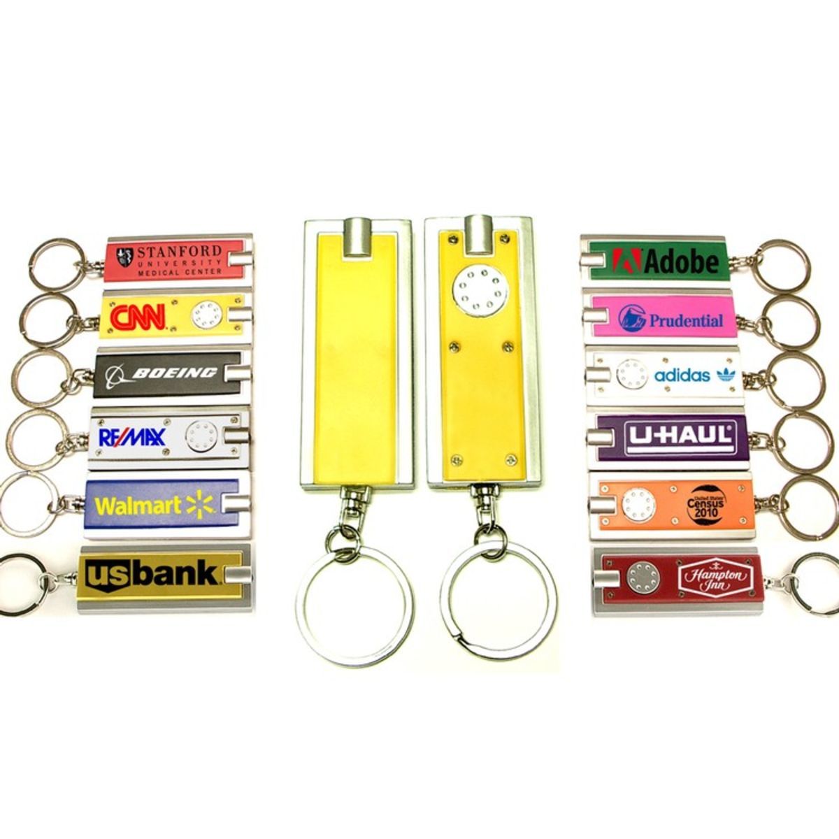 Rectangular Flashlight Key Chain
