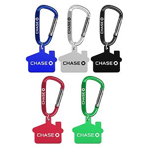 Aluminum Key Holder & Dog Tag with Carabiner